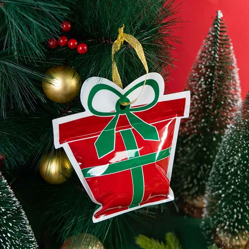100pcs Christmas Plastic Bag For Tree Candy
