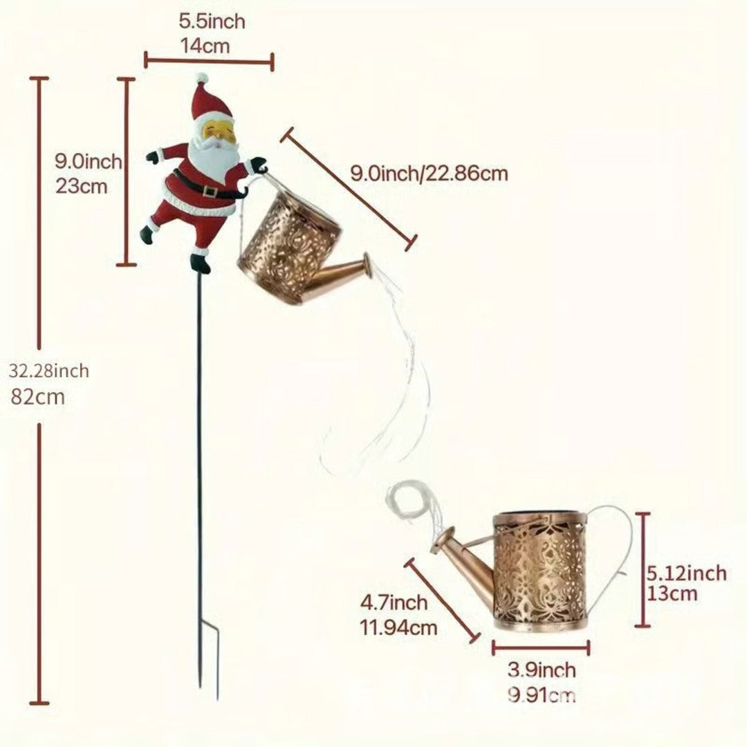 Santa Claus Climbing Ladder Light