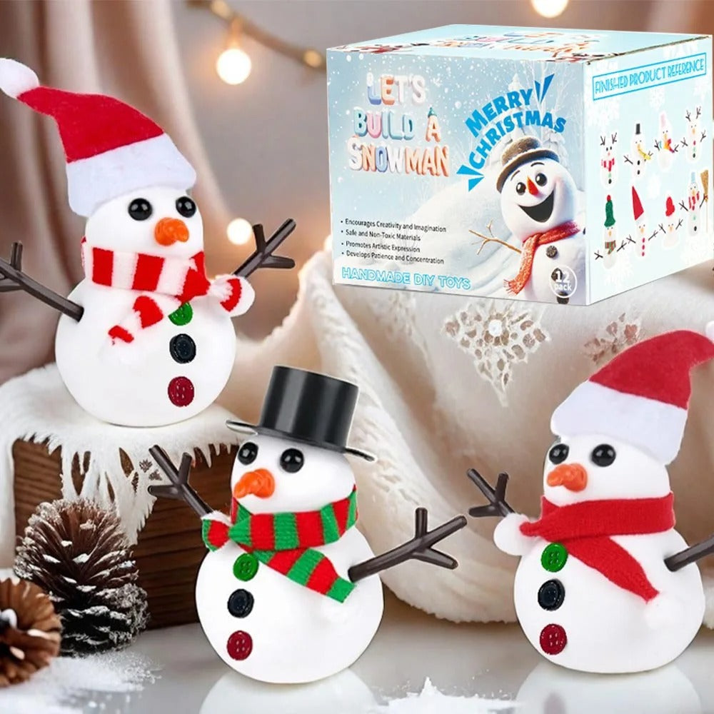 86 pc Build a Snowman Clay Kit Set