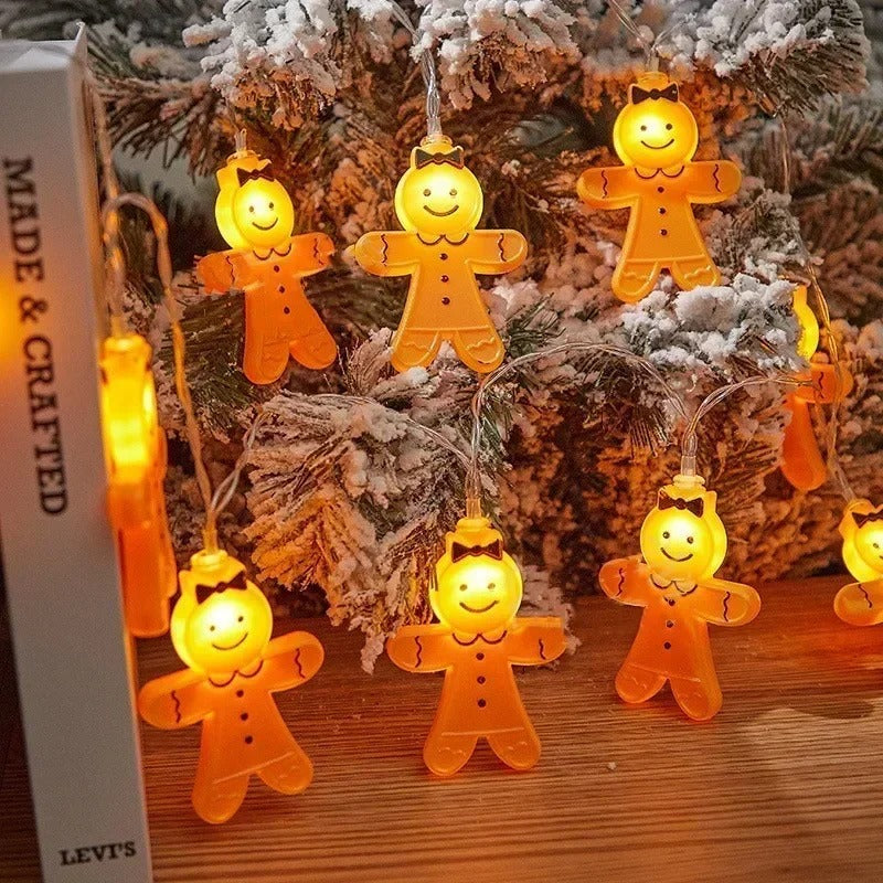 Gingerbread Man String Lights