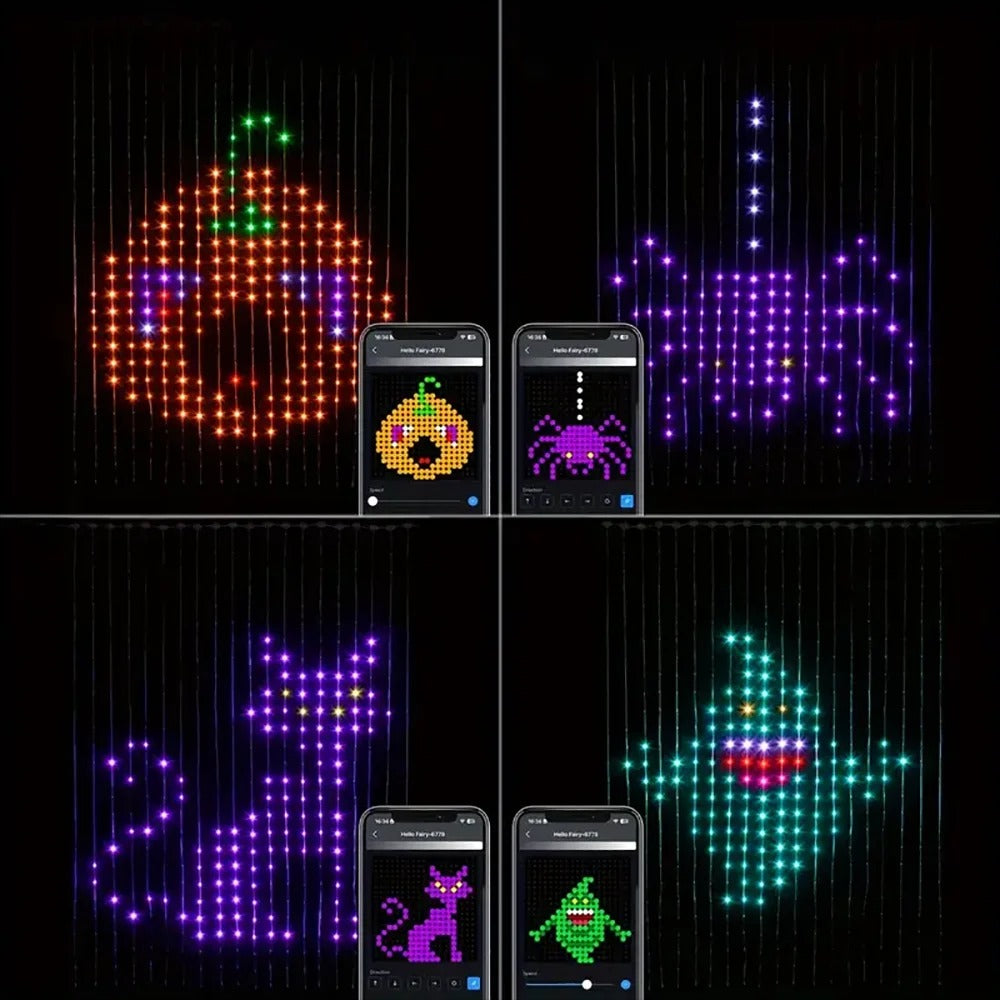 Bluetooth Curtain Light Christmas Atmosphere LED Light String