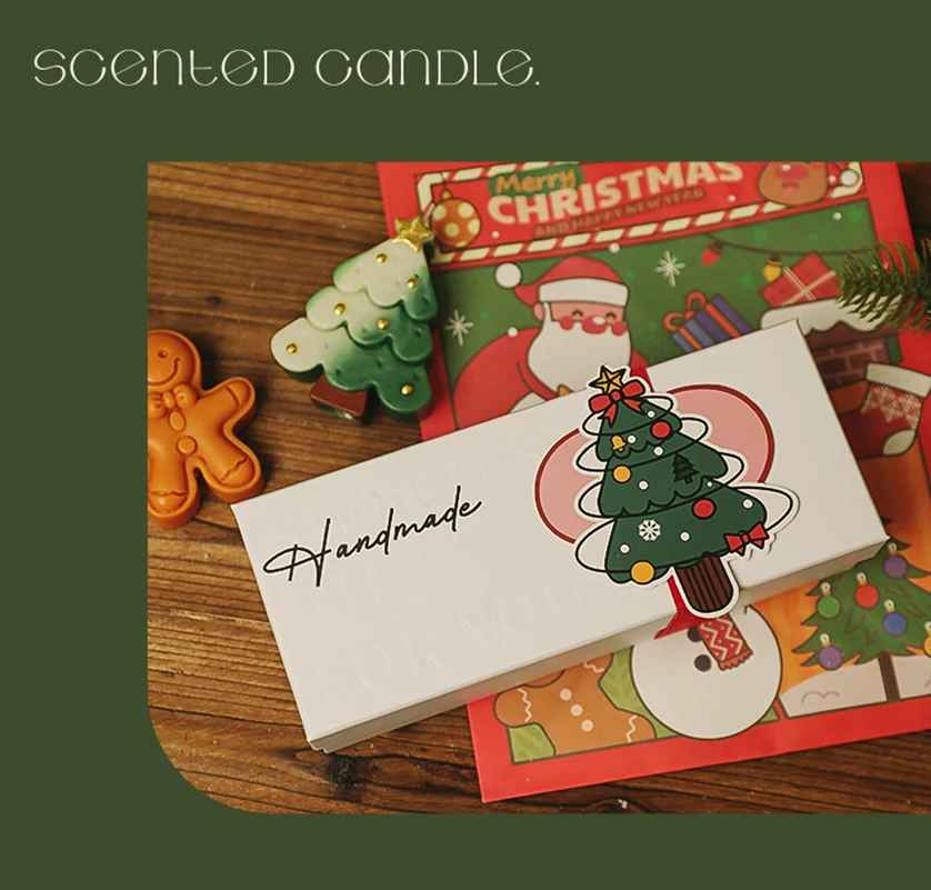 Handmade Christmas Scented Candle Gift Set