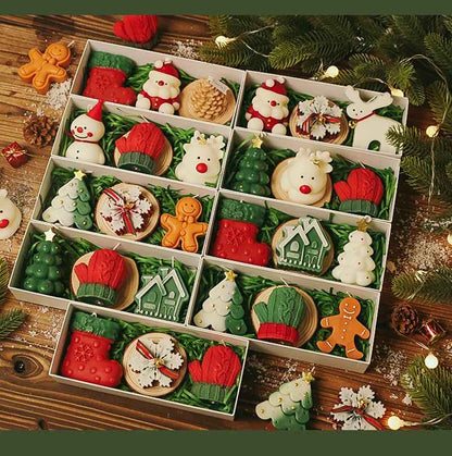 Handmade Christmas Scented Candle Gift Set