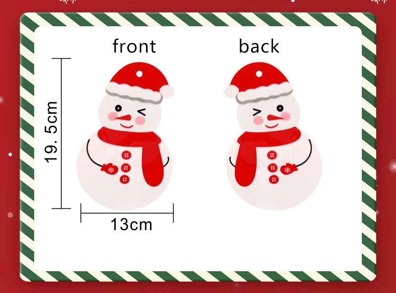 100pcs Christmas Plastic Bag For Tree Candy
