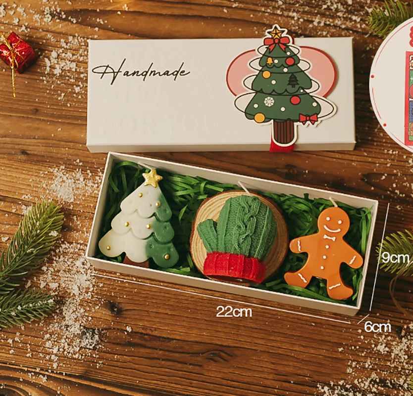 Handmade Christmas Scented Candle Gift Set