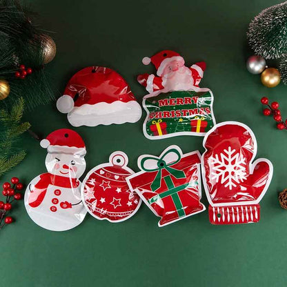 100pcs Christmas Plastic Bag For Tree Candy