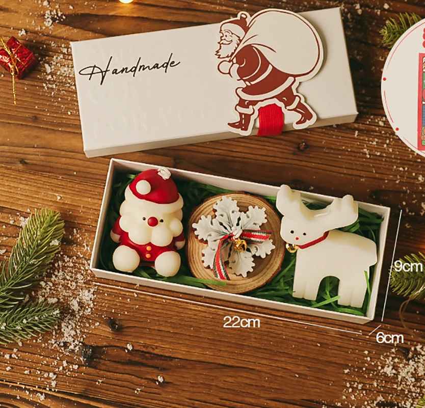 Handmade Christmas Scented Candle Gift Set
