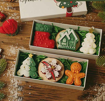 Handmade Christmas Scented Candle Gift Set
