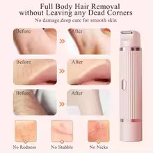 Electric Shaver for Women – Waterproof Wet & Dry 2-in-1 Dual Head Bikini Hair Trimmer