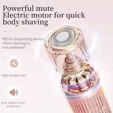 Electric Shaver for Women – Waterproof Wet & Dry 2-in-1 Dual Head Bikini Hair Trimmer