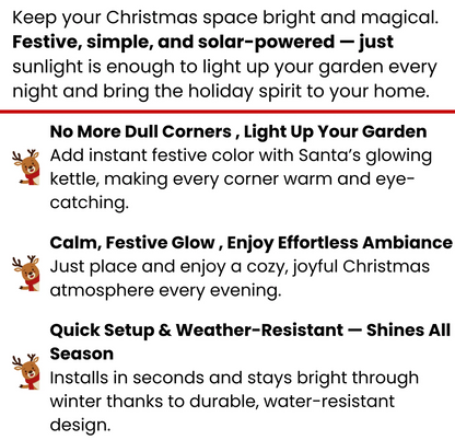 Chritmas Santa Kettle Light