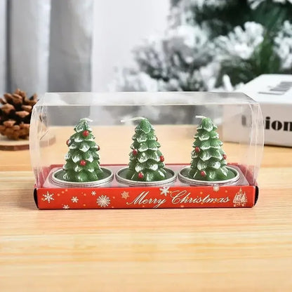 3pcs Creative Christmas Scented Candles Gift Box