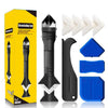 9-in-1 Silicone Caulking Tool Set – Caulk Scraper, Sealant Remover & Smoother