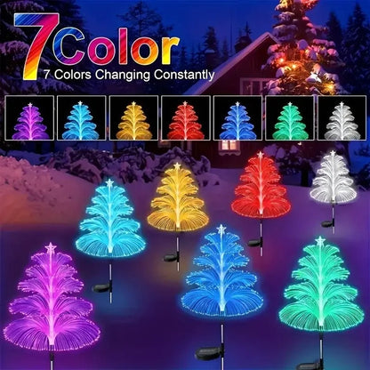 Seven Colors Gradient Solar Christmas Tree Light