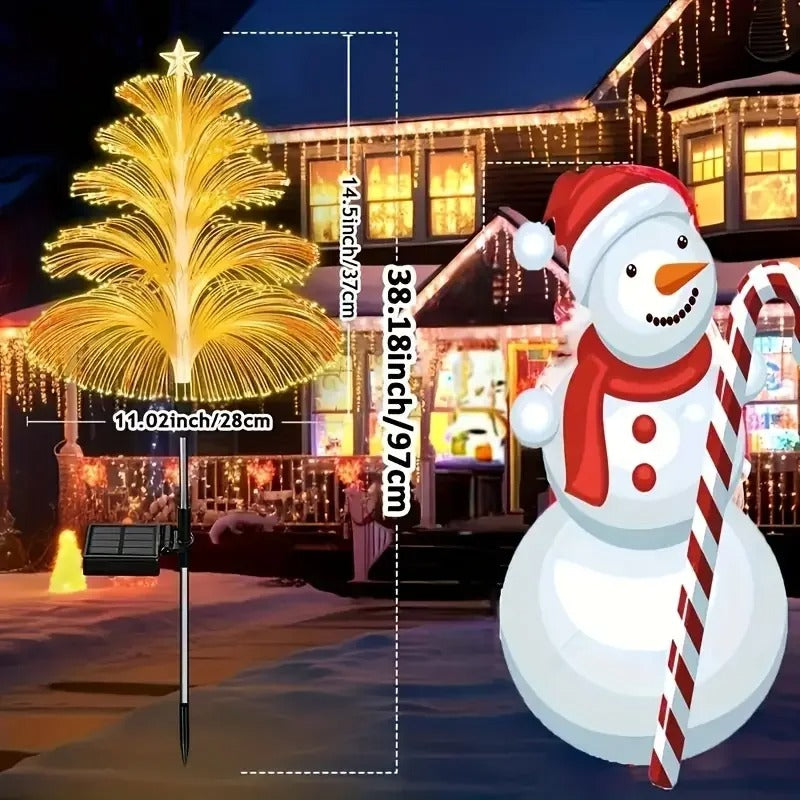 Seven Colors Gradient Solar Christmas Tree Light