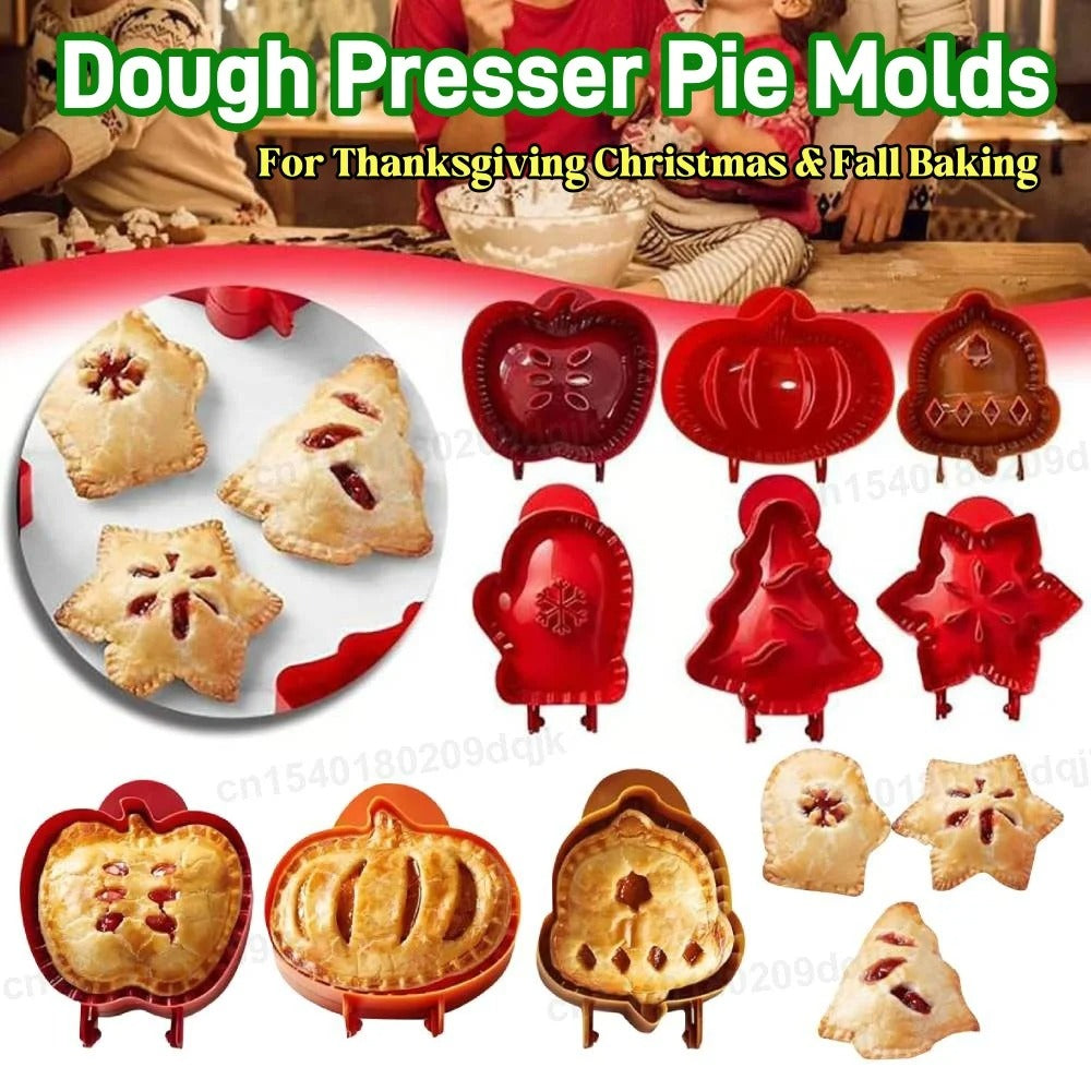 3Pc Christmas One-press Hand Pie Maker