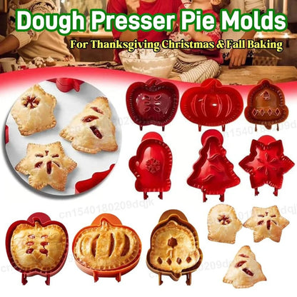 3Pc Christmas One-press Hand Pie Maker