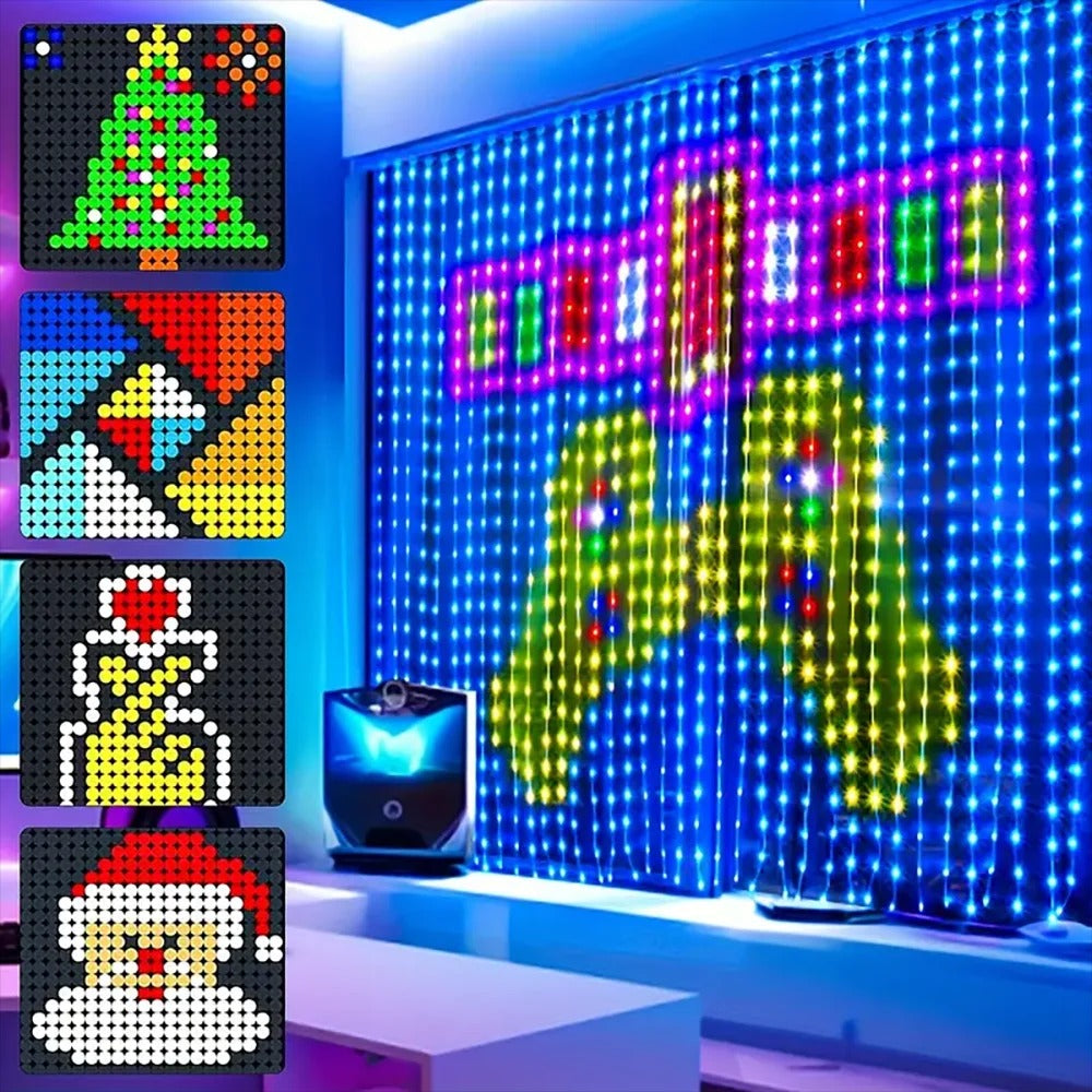 Bluetooth Curtain Light Christmas Atmosphere LED Light String