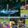 Solar-Powered Fountain Pump with 6 Nozzles & 2 Connector Heads – Ideal for Bird Baths, Ponds, and Gardens