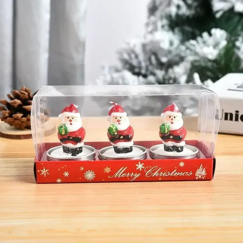 3pcs Creative Christmas Scented Candles Gift Box