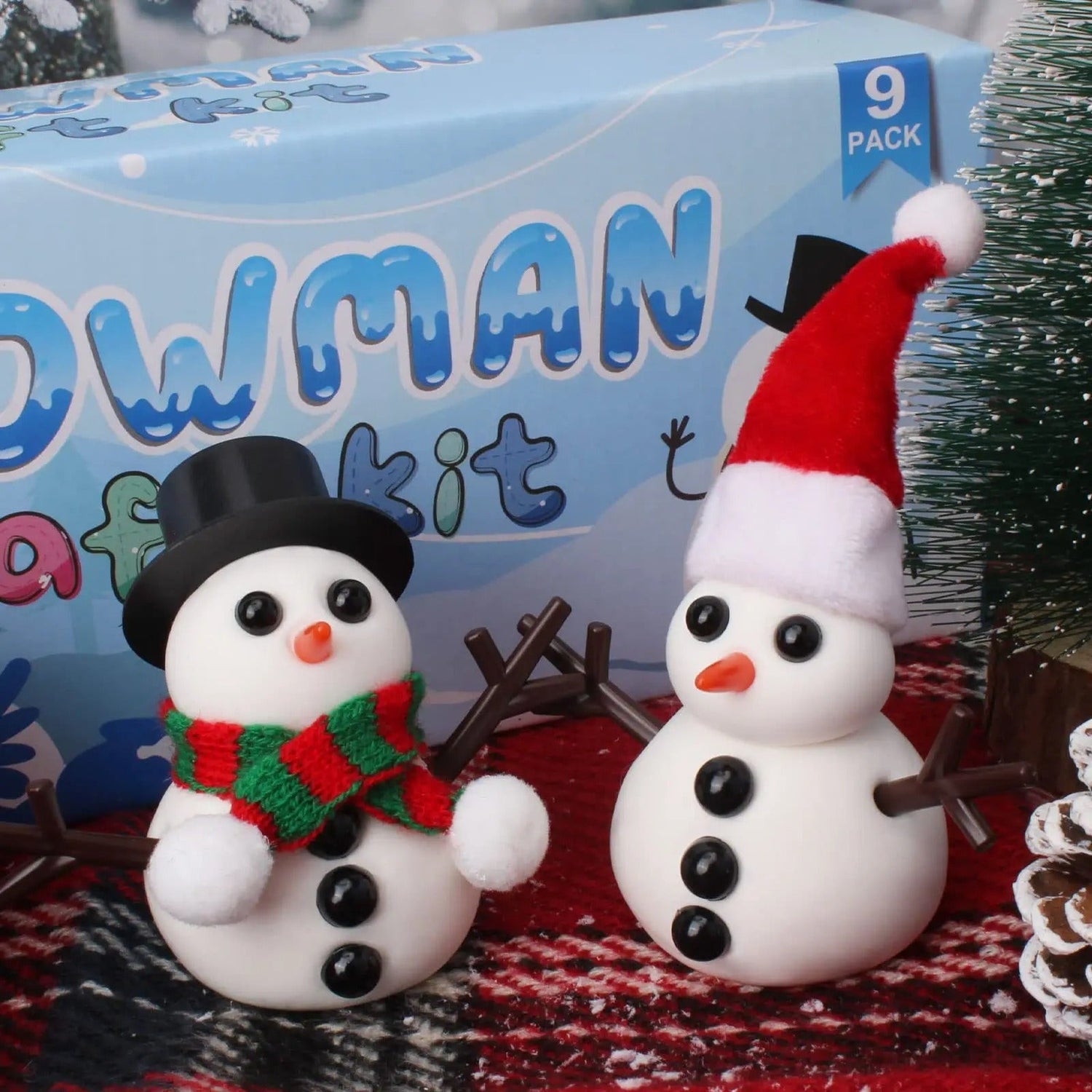 86 pc Build a Snowman Clay Kit Set