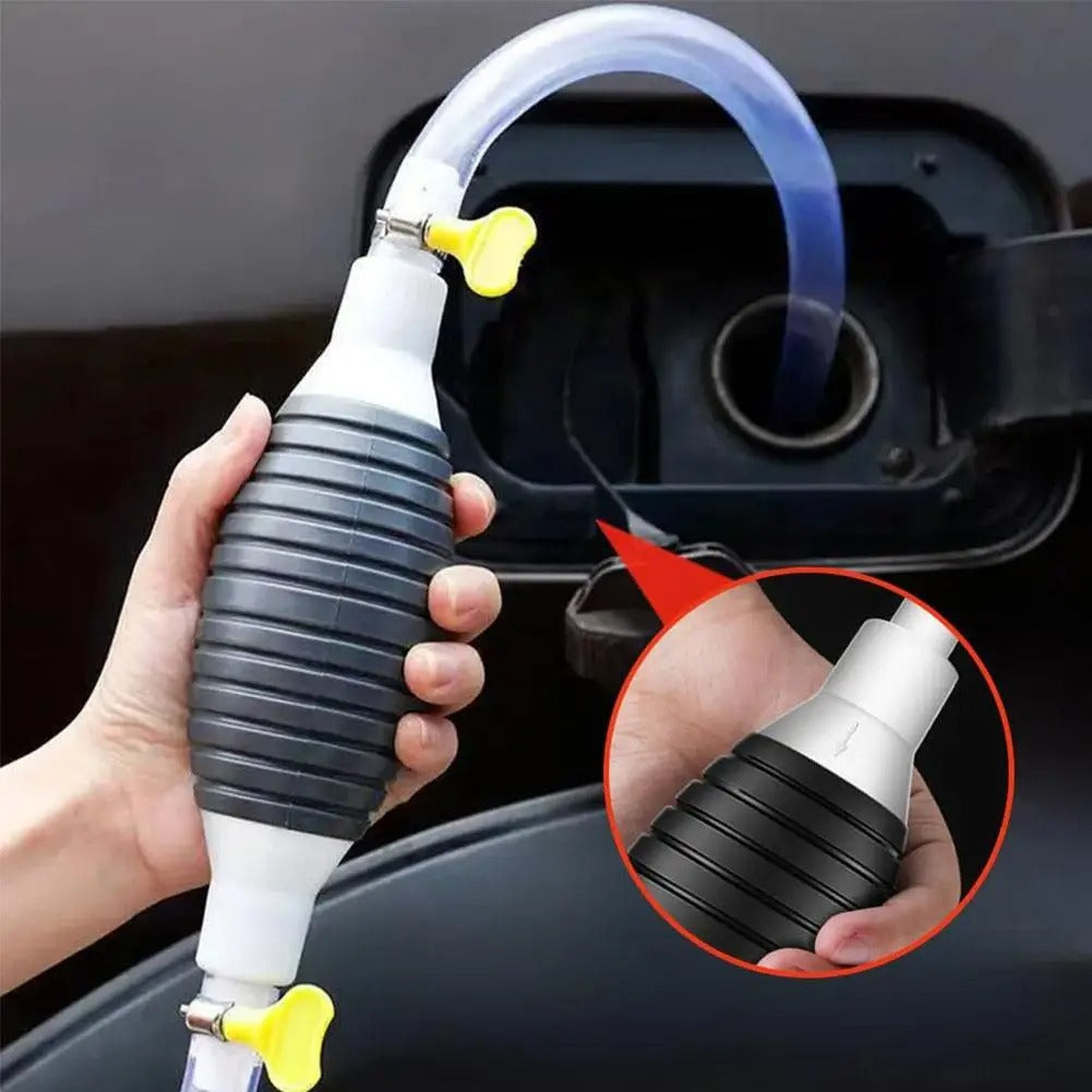'- Hand Fuel Gas Oil Pump – Manual Transfer Siphon for Petrol, Diesel, Water & More