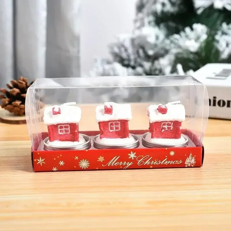 3pcs Creative Christmas Scented Candles Gift Box