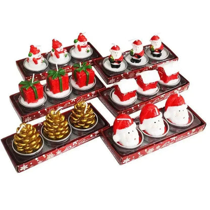3pcs Creative Christmas Scented Candles Gift Box