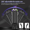 5-in-1 - 45W Fast Car Charger with USB-C, Starlight LED, Aromatherapy & Air Freshener – For iOS & Android