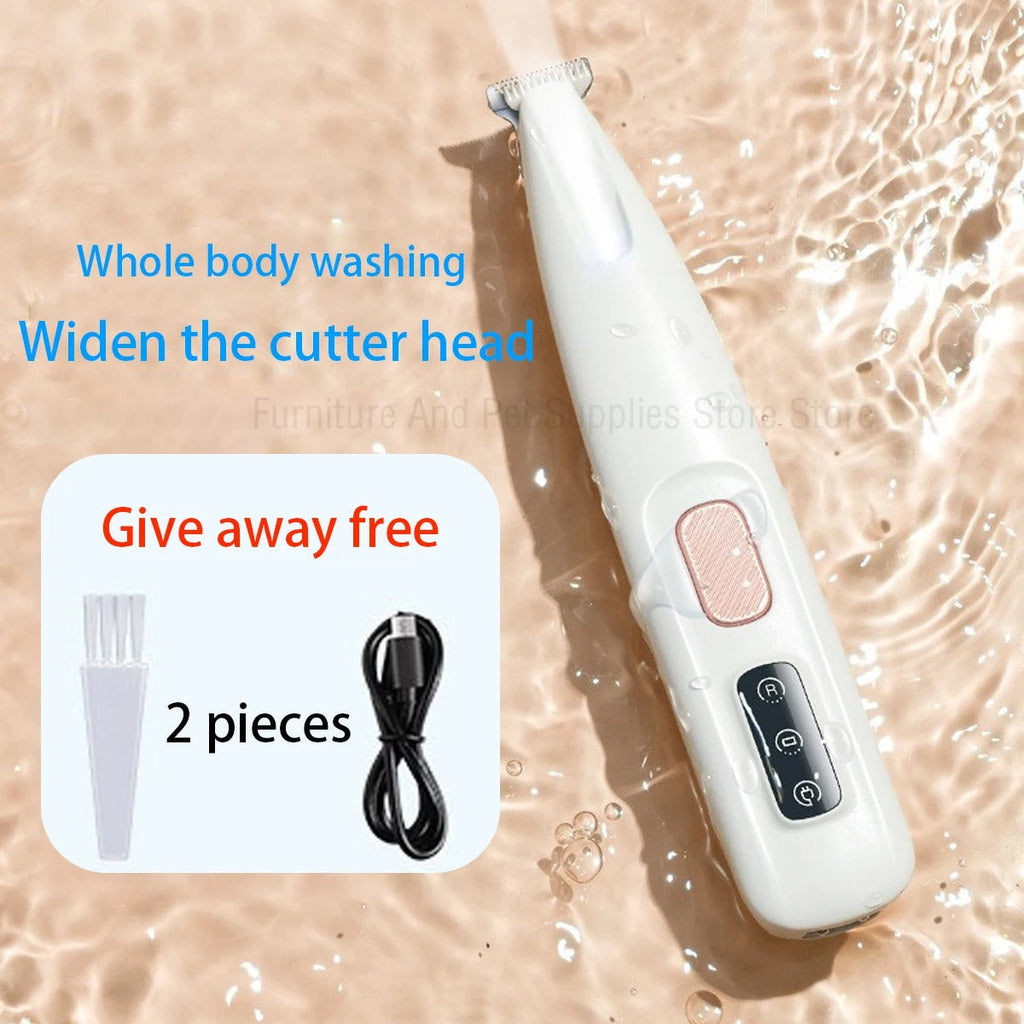 Portable Dog Paw Trimmer – Wireless, Low-Noise Grooming Clipper for Paws, Face, and Ears