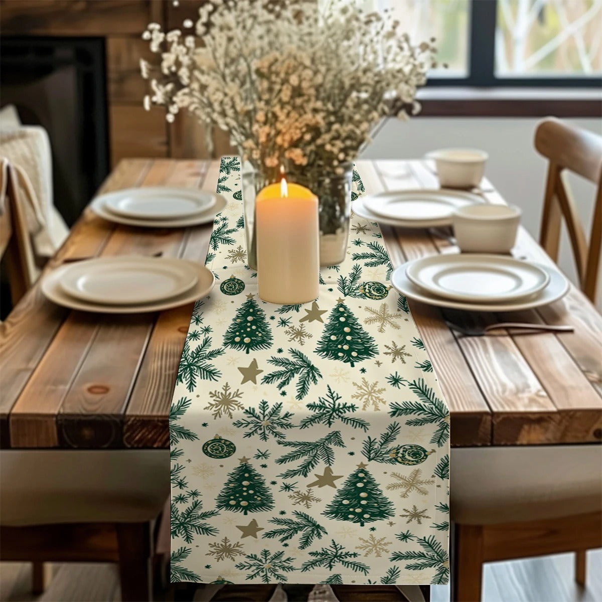 Christmas Gratitude Printed Tablecloth