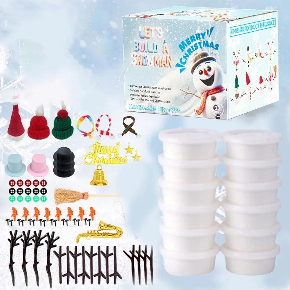 86 pc Build a Snowman Clay Kit Set