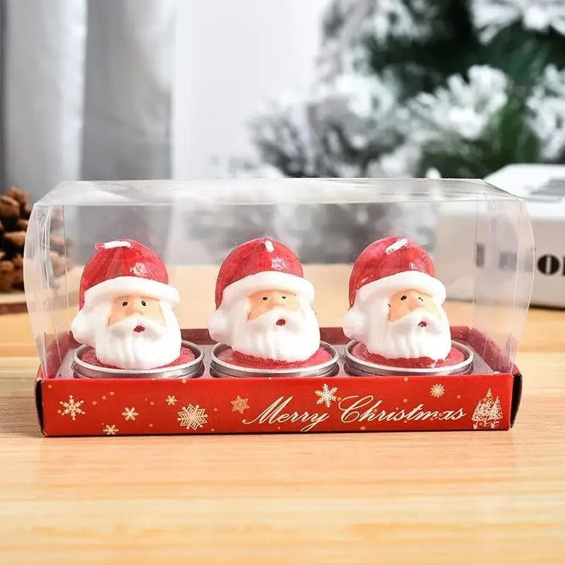3pcs Creative Christmas Scented Candles Gift Box