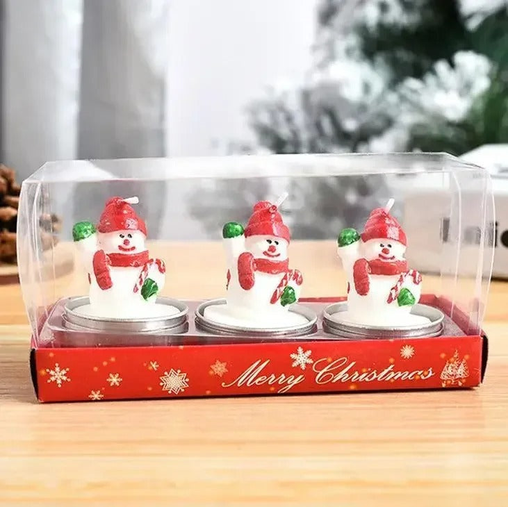 3pcs Creative Christmas Scented Candles Gift Box